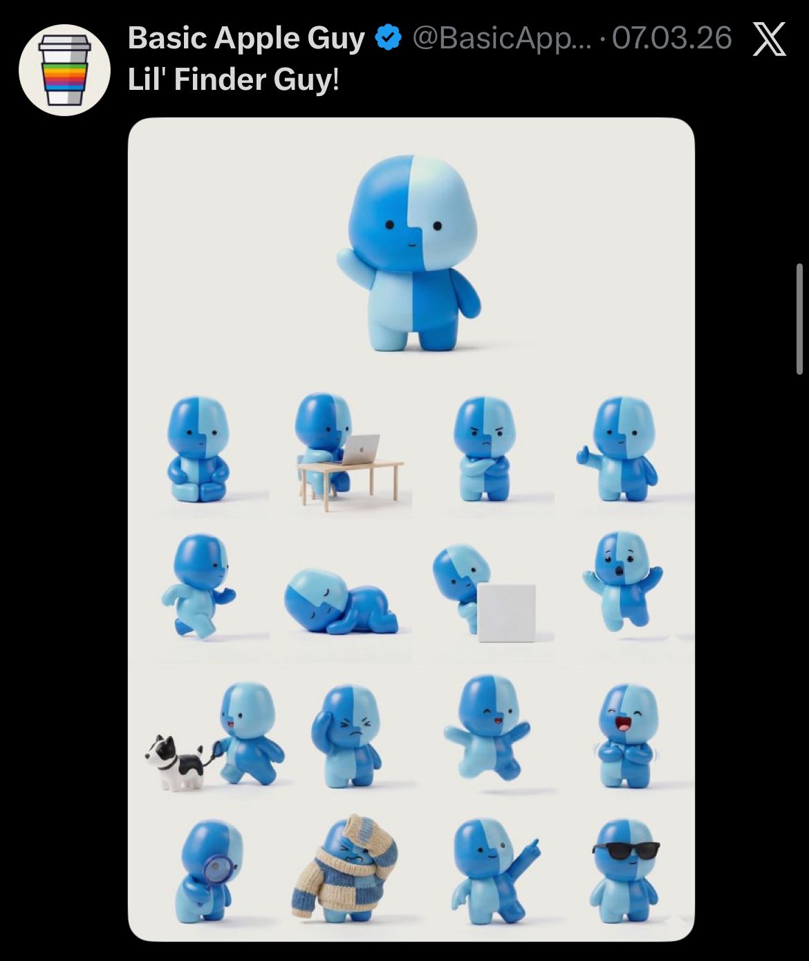 20+ Lil' Finder Guy poses