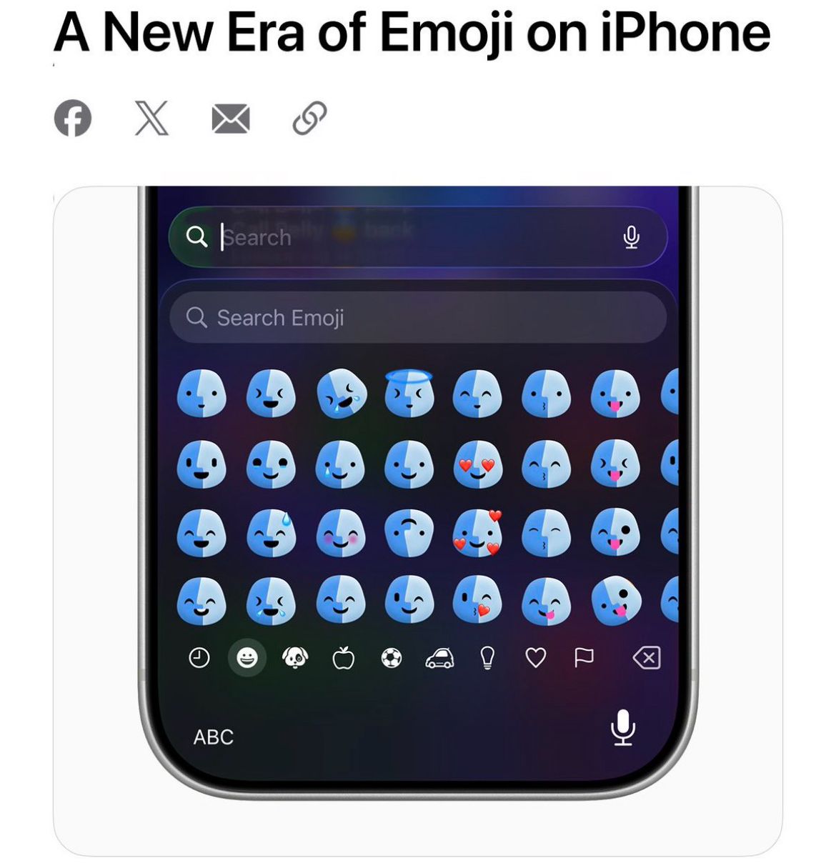 Finder Guy emoji keyboard concept