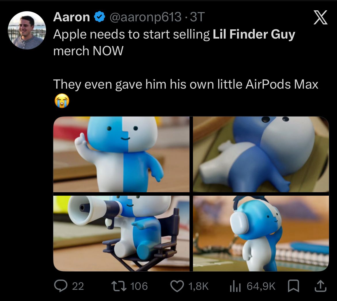 Viral tweets about Finder Guy
